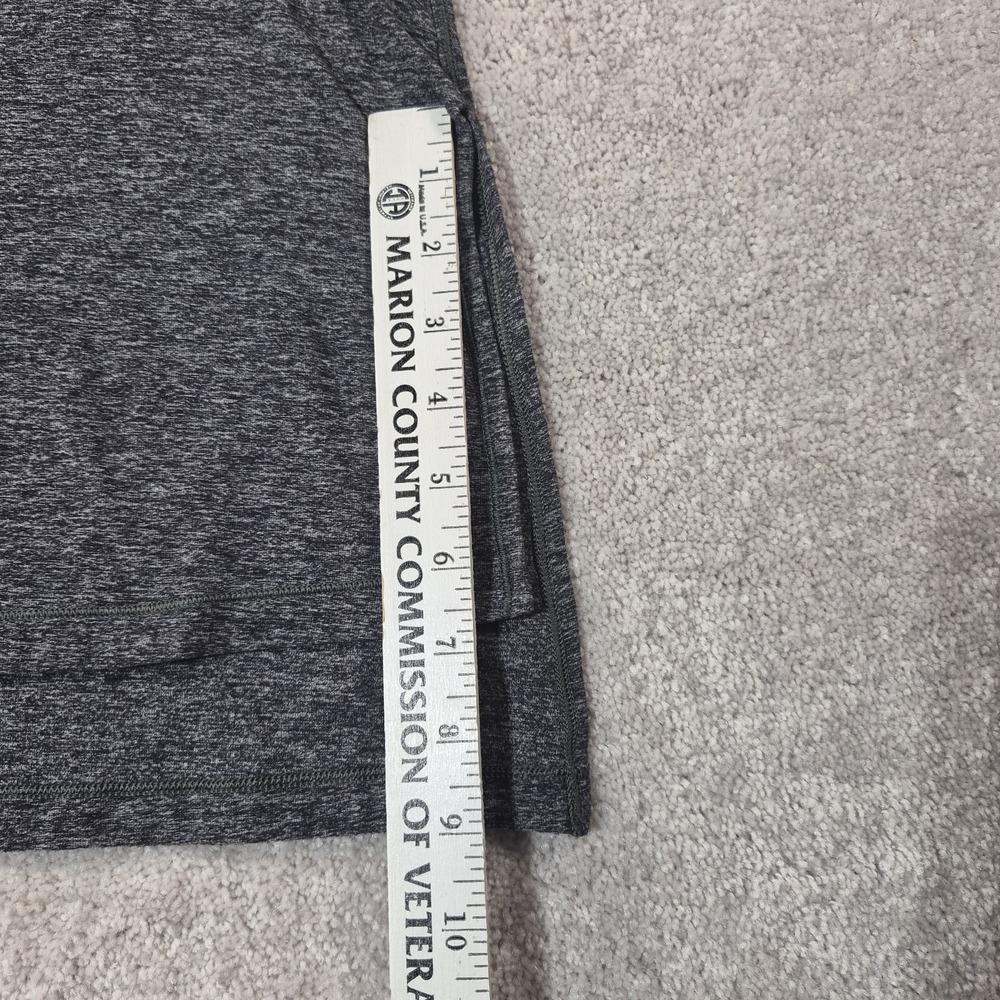 Lululemon "Dash To Class" Long Sleeve Top Women Gray Pullover V Neck Split Sides - Picture 6 of 13